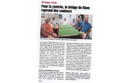 20260827 message BCR President - rentrée bridge
